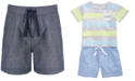 First Impressions Baby Boys Cotton Chambray Shorts, Created for Macy's